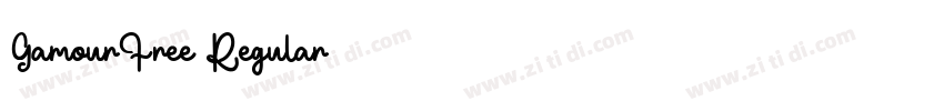 GamourFree Regular字体转换